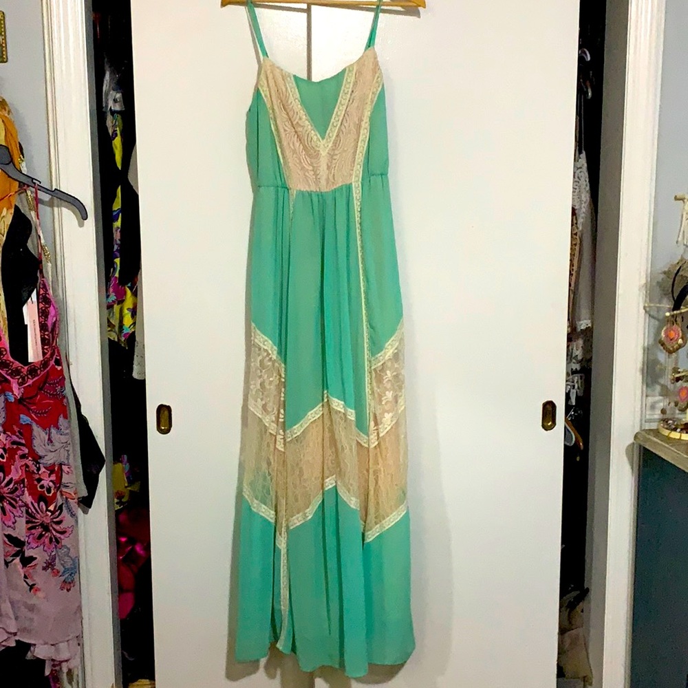 Champagne and Strawberry dress